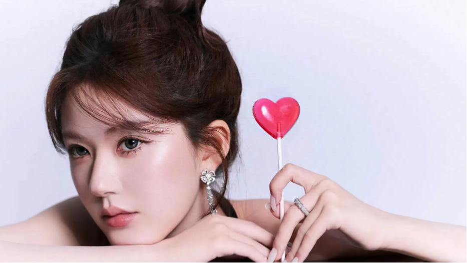 赵露思马尾素颜，超市心情愉悦